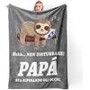 TheGiffter Regalo Papà, Regalo Papa Compleanno, Coperta Flanella | Idee Regali per Papà Natale Compleanno San Valentino del da Figlia Figlio, Regali per Uomo Originali