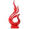 Aoneky Scultura Fiamma, Astratto Statua Mano Arte- Scultura Decorazione per Soggiorno, Tavolo da Pranzo, Libreria, Tavolo, Camera Da Letto Figurine, Resina (Rosso)