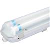 HOFTRONIC - Lampada LED T8 per vasca da bagno, IP65, 120 cm, 3000 K, 18 W, 5040 lm, 140 lm/W, con tubi LED senza sfarfallio, a sinistra