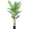 SOONHUA Palma artificiale Areca da 120 cm, in vaso, falso dypsis lutescens, palma artificiale come vera pianta finte, per soggiorno, balcone, camera da letto, ufficio, perfetto regalo di inaugurazione della