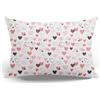 PinkZebra 25 x 40 cm, federa per bambini, in 100% cotone, Öko-Tex Standard 100, federe per bambini con chiusura lampo, made in EU, cuori