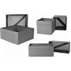 Ikea SKUBB - Set di 6 scatole in tessuto, 14 x 14 x 13 cm, 28 x 14 x 13 cm e 28 x 28 x 13 cm