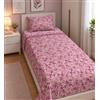 GX GARGIX Completo Letto Singolo Flanella - Varie Fantasie, Ideale per l'Inverno (SINGOLO, SOFS-11)