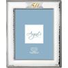 Albalù Cornice Portafoto Argento Martellato Nozze d'Oro Formato Foto 13x18 cm - Idea Regalo 50° Anniversario di Matrimonio Genitori da Tavolo Retro in Legno Made in Italy