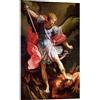 Posterlounge L'arcangelo Michele schiaccia Satana Stampa su vetro acrilico | 14 x 21 cm di Guido Reni Quadri Decorazione per pareti