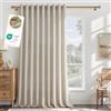 MRTREES Tende Beige Lino con Occhielli per Interni Camera da Letto Salotto | 1 Pezzo, 300x240 cm, Tende Semitrasparenti Rustico per Casa Soggiorno Moderne Cameretta Finestra, Tenda da Interno, OEKO-TEX