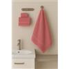 Corredocasa Set 3 Asciugamani Bagno Viso, Bidet e Telo Doccia - Made in Italy in Morbida Spugna 100% Cotone Kit Completo, Tris Bagno: Asciugamano Grande 100x150, Mani 55x105, Ospite 40x60 (Rosa)
