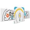 ConKrea Quadro su Tela Canvas - INTELAIATO - Pronto da Appendere - Motivazionale creatività - Idee Idea Psicologia - Marketing - 170x70cm (cod.2429)