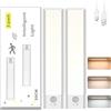 NXPUXP 2 PCS Luce Led Sottopensile,Armadio Led con Sensore,Led Sottopensile Cucina,Adatto per Mobili da Cucina Scale Corridoio Garage Letto (20 CM)