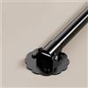 EXCLURA Barra Appendiabiti Asta Appendiabiti Angolare Regolabile, Barra Appendiabiti Girevole a 180° con Prese di Supporto, Asta Estensibile per Abiti a Parete per Angoli, Spazi Inclinati(Black,75-115cm(29 1/