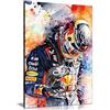 Panther Print Max Verstappen Poster Red Bull Print - Max Verstappen Stampa artistica da parete su tela incorniciata, immagini per pareti di casa, camera da letto, soggiorno e bagno, 46 x 31 cm