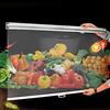 SANJIAOJIA Tenda Avvolgibile Trasparente Antipolvere,Materiale PE Uso Alimentare Tende a Rullo Impermeabili,Trasparente Schermo di Partizione per Banco Cassa Frigorifero Supermercato (W*H:40x150cm)