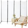 Jaxguom Paravento Divisorio 200x170 cm, Separé Frangivista Bianco | Paravento autoportante e separé divisorio frangivista per interni ed esterni: giardino, balcone, terrazza, ufficio e bagno