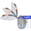 Trango Luce notturna con sensore LED 2636-014 *NITE* in argento con funzione automatica direttamente 230V con sensore di movimento Luce di sicurezza I Lampada da presa & parete I Luce di orientamento