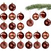 com-four® 20x palline di Natale, palline di plastica per Natale | decorazioni per l'albero di Natale con pendente - Ø 6 cm