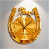 Certykllp Orologio da parete personalizzato con ferro di cavallo 2D stampato in acrilico personalizzato con nome per amanti dei cavalli - Orologi decorativi per casa e ufficio - 5