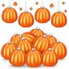 LQTSLFM 12 PCS Palline da Appendere a Forma di Zucca, Ornamento Zucca per Autunnale | Set da 12 Pezzi, Ornamento Autunnale, Decorazione Zucca