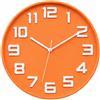 cecaro group Orologio da Parete Moderno 30 cm - Design Minimal con Numeri 3D, Movimento al Quarzo Silenzioso, Plastica Resistente, Orologio Rotondo per Cucina, Salotto, Camera, Cameretta e Ufficio
