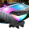 DeeprBling Luci Solari Piscina con Struttura in Telaio, Luci Piscina RGB con Effetti Luminosi Dinamici, Luci LED per Piscina Impermeabile IP68, Luce Piscina Fuori Terra con Alta Luminosità - 1 Pezzo