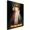 Feeby Quadro su Tela Gesù Qualita Fotografica misericordia multicolore 40x60 cm