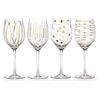 Mikasa Bicchieri da Brindisi Martini, 290 ml, 4 Pezzi Bicchieri Vino Bianco Oro
