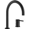 Mariner Logica rubinetto lavabo, LOG0054-NO+BOT0059-NO, Logica nero opaco [Rubinetteria Bagno > Rubinetteria Lavabo]