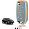 TOOMUME Cover Chiave Auto per Renault Clio 5 Twingo 3 Megane 4 Trafic 3 | Silicone Morbido, Antiurto, Anticaduta, Antigraffio, Custodia Protettiva Chiave per Kangoo Captur Dacia Duster Sandero
