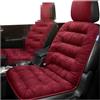 CGEAMDY Cuscino per Sedile Auto Coprisedile, Auto Anteriorie Copri-Sedili, Protezione per Sedile di Poliestere, Antiscivolo e Lavabile, Compatibili con Airbag, Adatto Maggior Parte delle Auto (Rosso)