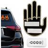 KODAA MKYOKO Luce Dito Auto - Gesto del Dito di Mezzo LED Light Funny Road Rage Signs | Segno finestra posteriore Design Dito per SUV, Uomini, Camion, Auto