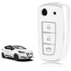 TOOMUME Cover Chiave Auto per Nissan Micra K14 Qashqai J11 Juke F16 F15 | Silicone Morbido, Antiurto, Anticaduta, Antigraffio, Custodia Protettiva Chiave per X-Trail T32 Pulsar C13 Rogue, 3 Tasti
