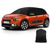 kswiown Copertura Mezza Compatibile con Citroen C3 2009-2025, Copertura Auto Impermeabile, Telone per Garage con Strisce Riflettenti, Protezione da Neve e Polvere