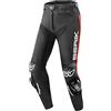 Berik Track Pantaloni di pelle, nero/rosso, 56