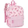 VASCHY Zainetto Asilo Bambina 2-4 Anni,Leggero e Carino,Quadri Rosa,7 L | Grande Zaino Bambina Materna con Fascia Toracica,Portanome,Multitasche,Ideale per /Campeggio/Regalo/Viaggio/Gita/Elementare