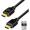 Logilink Cavo di collegamento HDMI certificato (maschio/maschio), risoluzione UHD fino a 8K/60 Hz, velocità dati fino a 48 Gbps, eARC, Dynamic HDR, VRR, ALLM, lunghezza: 5 m