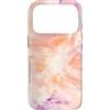 Graziosi disegni con motivi tie-dye Custodia per iPhone 17 Pro Motivo floreale pastello color pesca e lavanda astratto