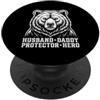 Cool And Funny Designs for Moms And Dads Husband Daddy Protector Hero PopSockets PopGrip Adesivo