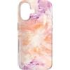 Graziosi disegni con motivi tie-dye Custodia per iPhone 17 Motivo floreale pastello color pesca e lavanda astratto