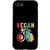 Best Raw Vegan Food Recipes Diet Books K Custodia per iPhone SE (2020) / 7/8 Veganismo vegetariano vegano vegano a base vegetale retrò crudo