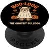 Boo-ldog Bulldog Cat Ghost Halloween Tee Boo-dog Bulldog Gatto Fantasma Halloween PopSockets PopGrip Adesivo