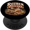 Artisan Food Graphics & Deli Reuben Sandwich Illustration Badge Deli ha un buon design PopSockets PopGrip Adesivo