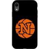 monogramma lettera iniziale N design coo Custodia per iPhone XR grafica della lettera N iniziale del monogramma sportivo del