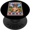 Funny Retro Baseball Card Dog Owner Love Carta collezionabile sportiva Boxer Vintage anni '70 '80 PopSockets PopGrip Adesivo
