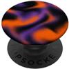 Thermal Heatmap Wave Effect Abstract Liq Motivo astratto fumé arancione viola aura Halloween PopSockets PopGrip Adesivo