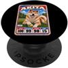 Funny Retro Baseball Card Dog Owner Love Carta collezionabile sportiva Akita Vintage anni '70 '80 PopSockets PopGrip Adesivo