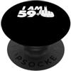 Miftees Birthday Tees Divertente 60° compleanno I Am 59 Plus One Middle Finger PopSockets PopGrip Adesivo