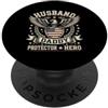 Cool And Funny Designs for Moms And Dads Husband Daddy Protector Hero PopSockets PopGrip Adesivo