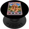 Funny Retro Baseball Card Dog Owner Love Carta collezionabile sportiva vintage anni '70 '80 Cockapoo PopSockets PopGrip Adesivo
