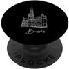 Baroque guildhalls Flamboyant Town Hall Grand Place Grand Square piazza centrale di Bruxelles, Belgio PopSockets PopGrip Adesivo