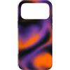 Thermal Heatmap Wave Effect Abstract Liq Custodia per iPhone 17 Pro Max Motivo astratto fumé arancione viola aura Halloween
