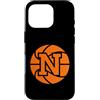 monogramma lettera iniziale N design coo Custodia per iPhone 16 Pro grafica della lettera N iniziale del monogramma sportivo del